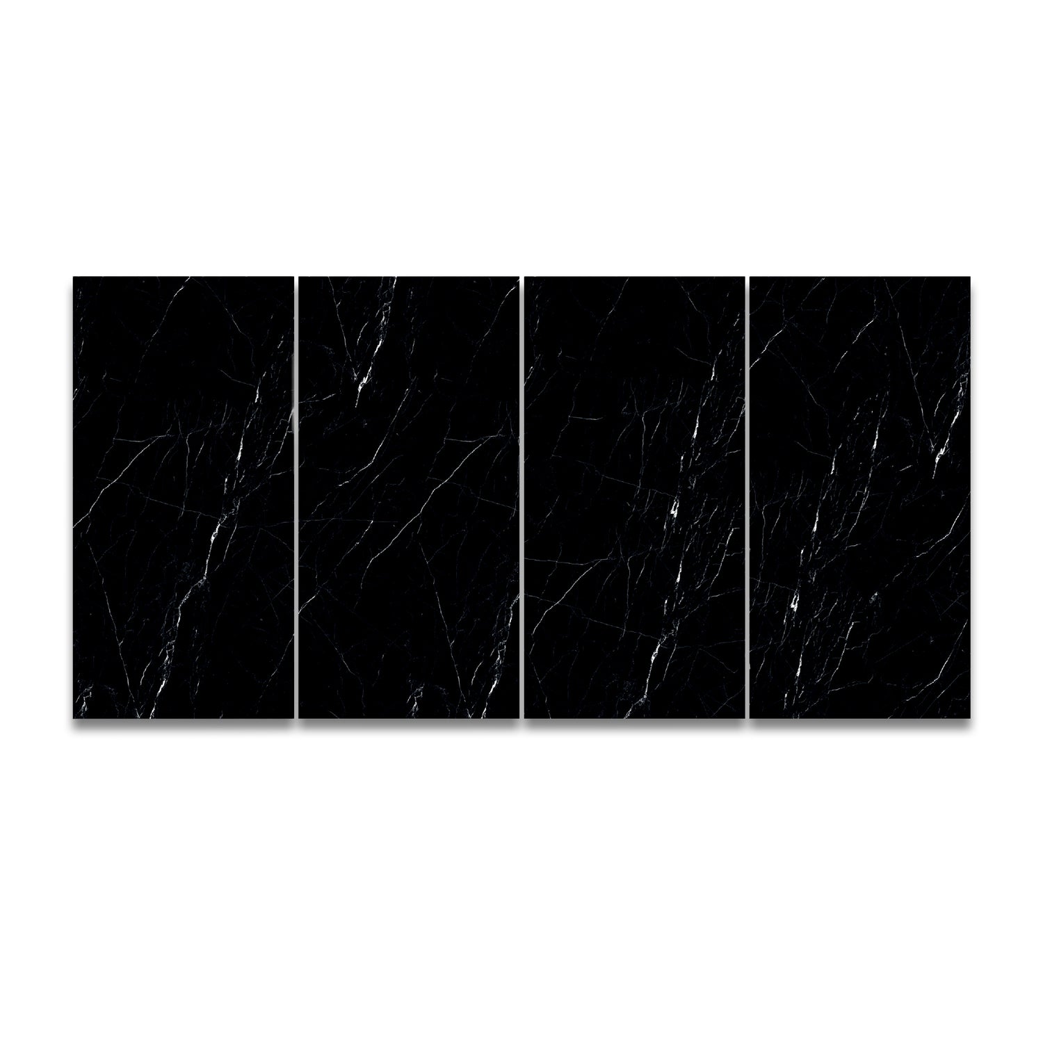 Vesuvio Black 24"x48" Porcelain Tile 3/8"
