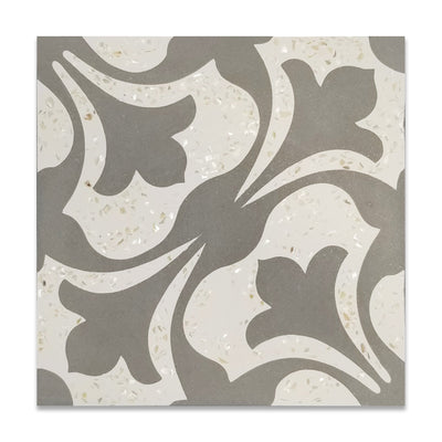 Abigale 50 Mother of Pearl Terrazzo Cement Tile - LiLi Tile