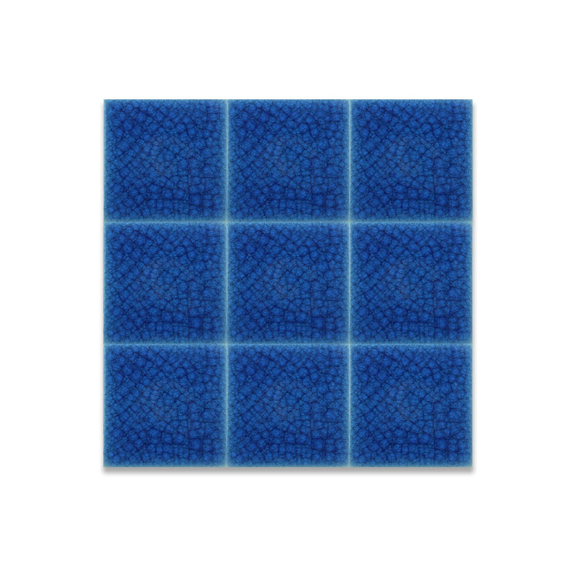 Crystal Navy | 4” x 4" Glaze Tile - LiLi Tile