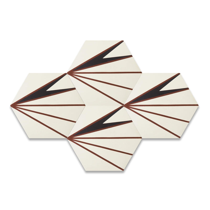 Maggie Hexagon Cement Tile - LiLi Tile