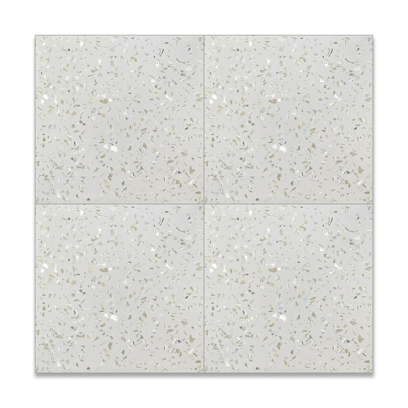 Mother of Pearl Terrazzo Tile: 8” x 8” - LiLi Tile