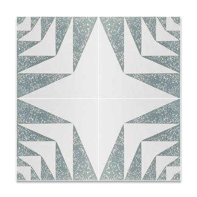 Raffia Mother of Pearl Terrazzo Cement Tile - LiLi Tile