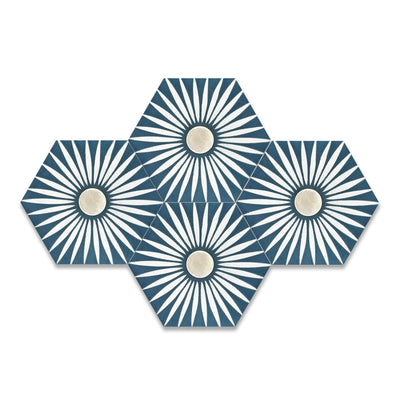 Rise Hexagon Tile: 6” x 7” - LiLi Tile