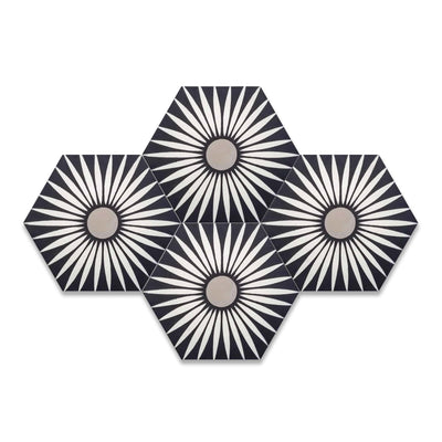 Rise Hexagon Tile: 6” x 7” - LiLi Tile