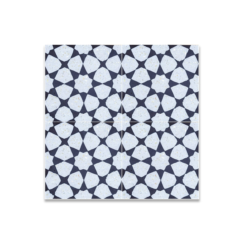 Spark 50 Mother of Pearl Terrazzo Tile: 6” x 6” - LiLi Tile
