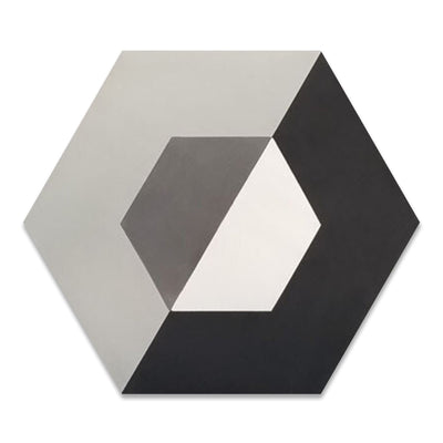 Tray 3 - Hexagon Cement Tile - LiLi Tile