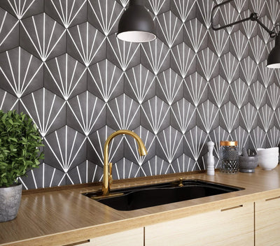 How Black Hex Tile Adds Bold Contrast To Modern And Vintage Spaces?
