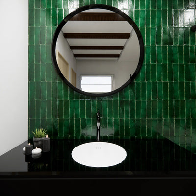 Transform Your Interiors With Earthy, Elegant Green Zellige Tiles