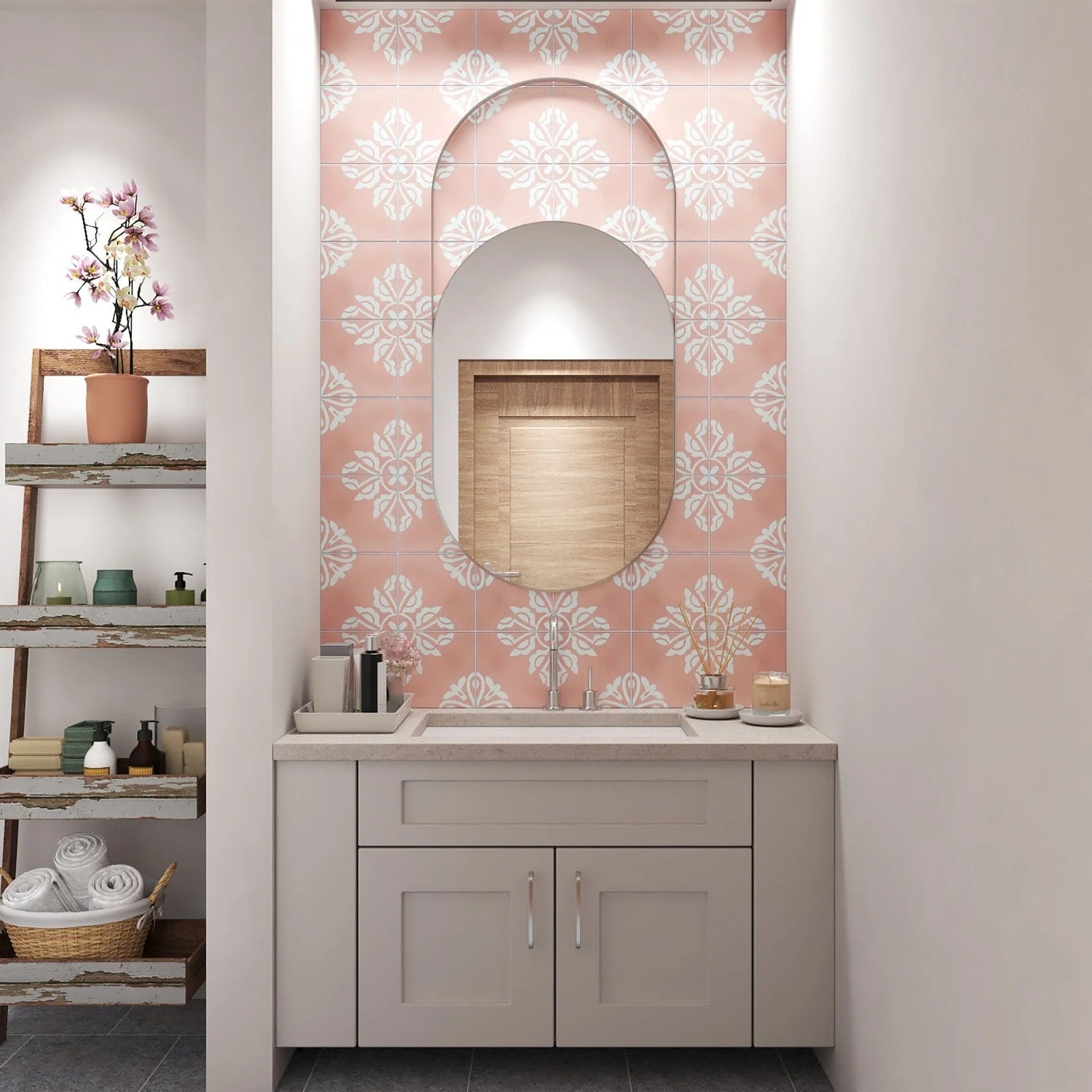 Pink Concrete Tiles