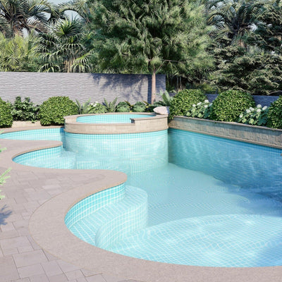 Dive Into Brilliance With New Aquamarine Swimming Pool Tiles