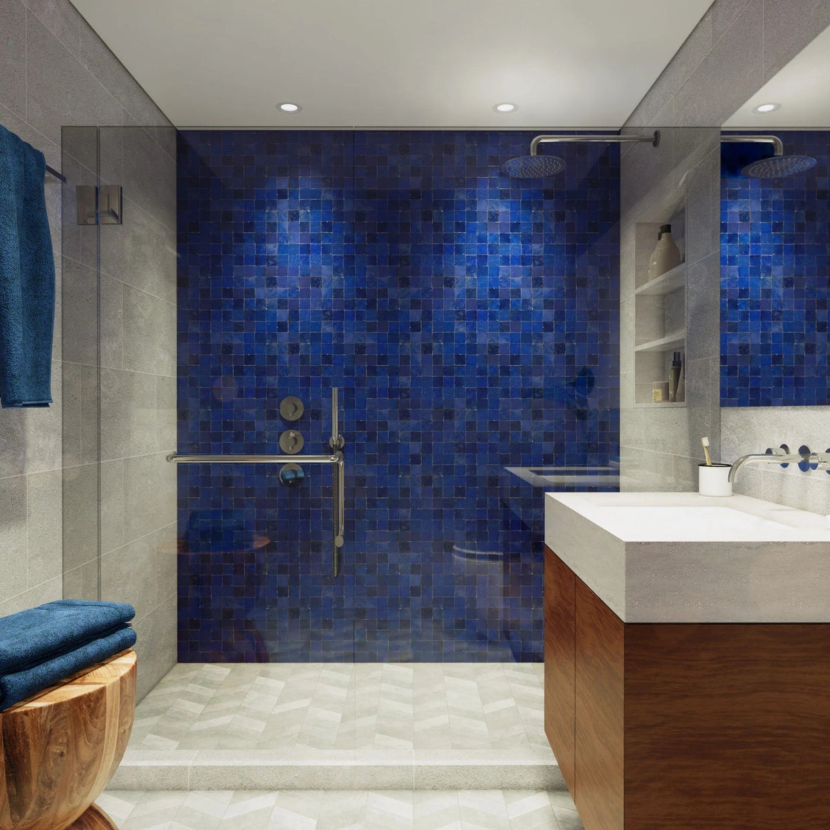 Zellige Blue Tiles