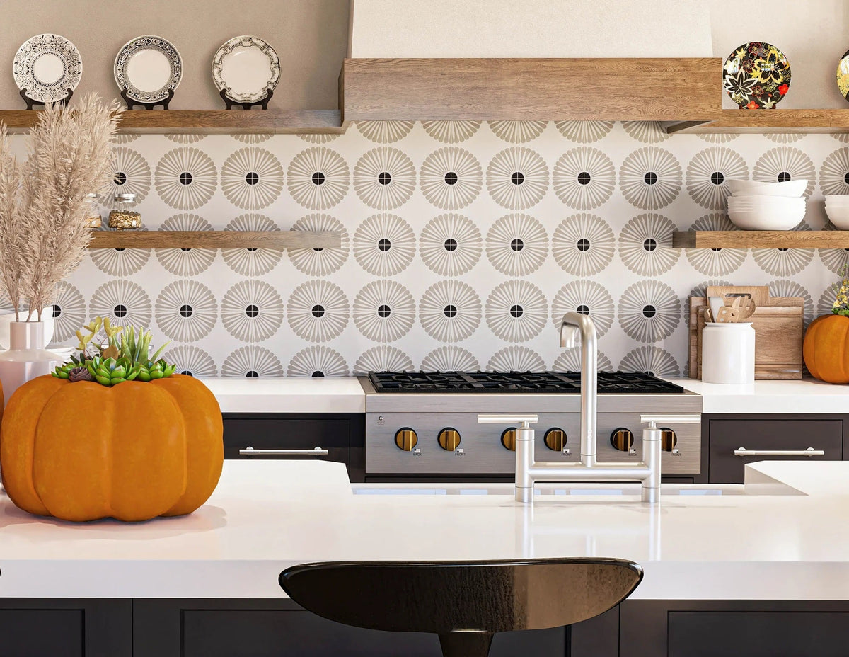 Kitchen Floral Tile