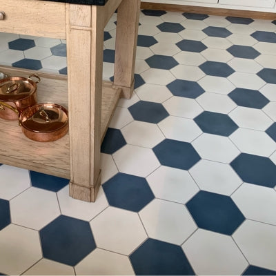 8x9 Inch Hexagon Solid Color Tiles