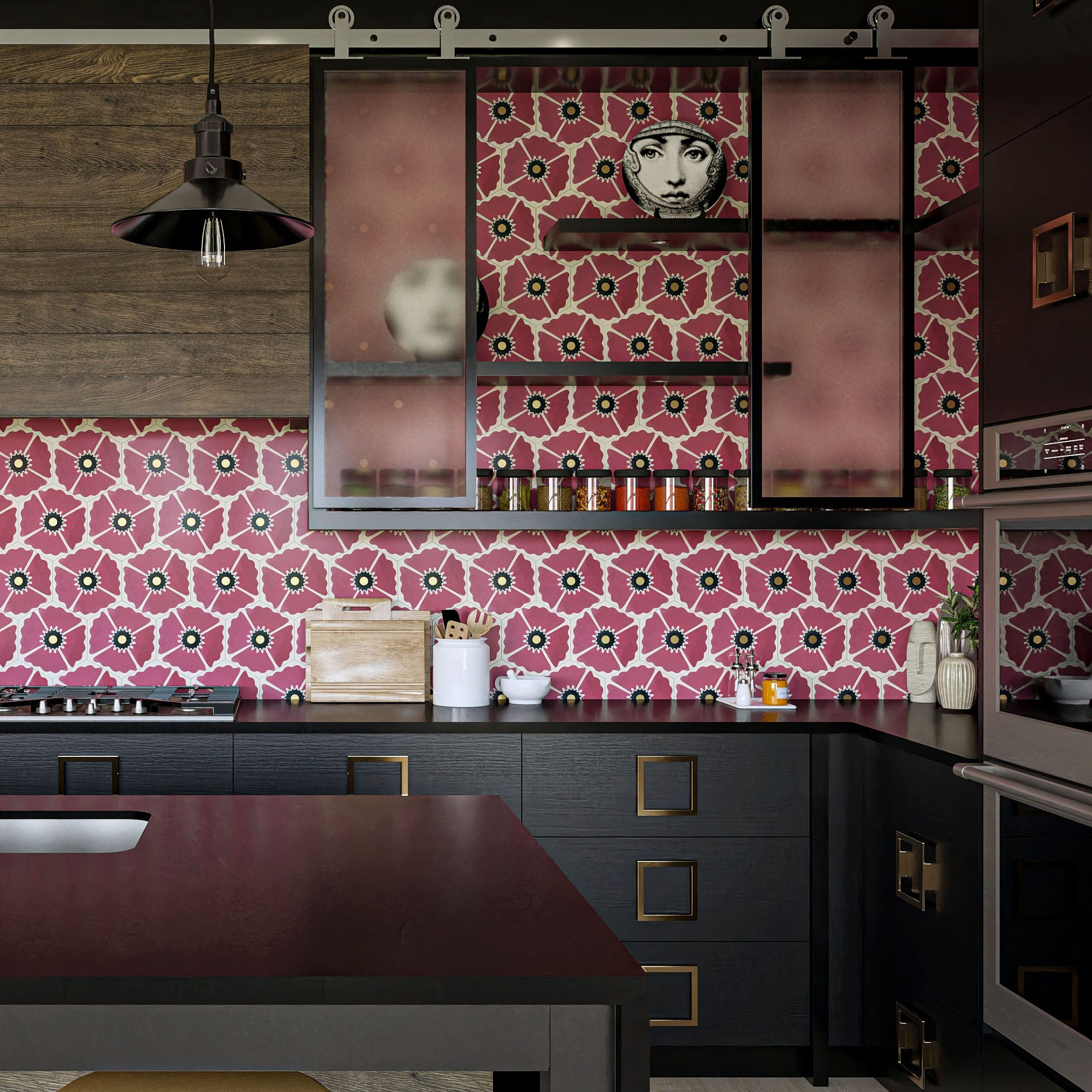 8x9 Inch Hexagon Cement Tiles