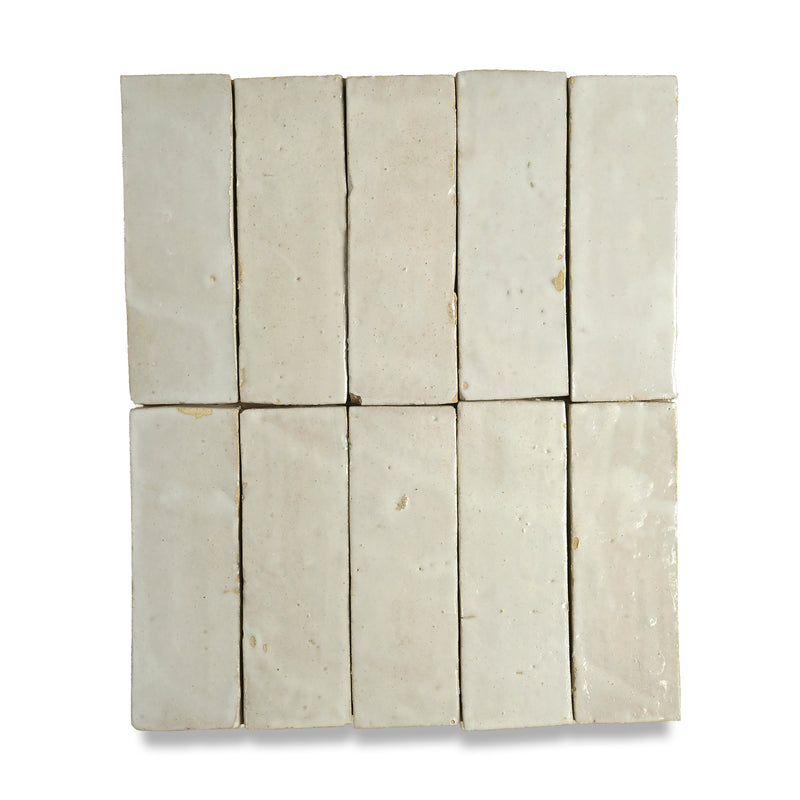 Magnolia White Zellige Tile - 2x6 Bejmat