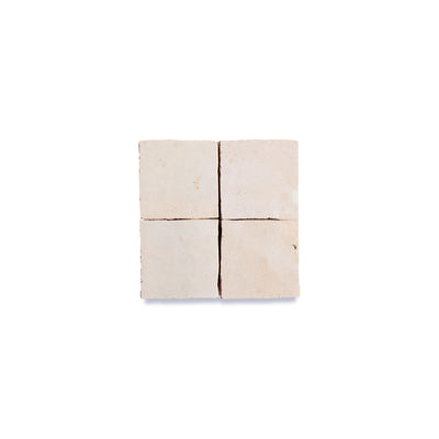 Linen Beige Zellige Tile - 2x2 Mosaic