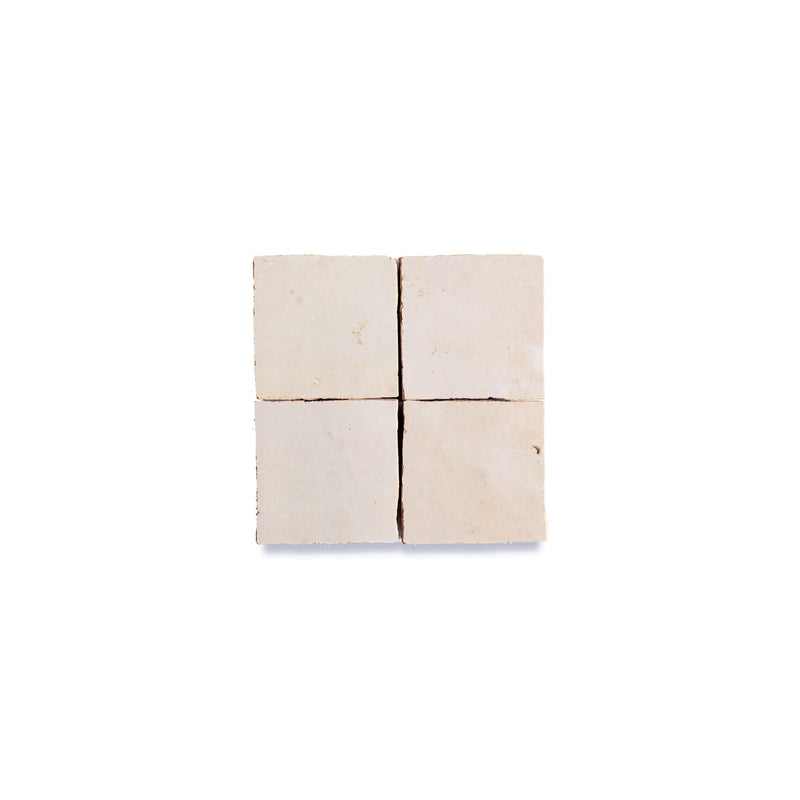 Linen Beige Zellige Tile - 2x2 Mosaic