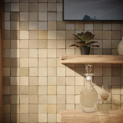 Sand Dune Zellige Tile - 2x2 Mosaic