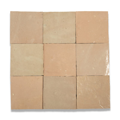 Sand Dune Zellige Tile - 4x4 Square