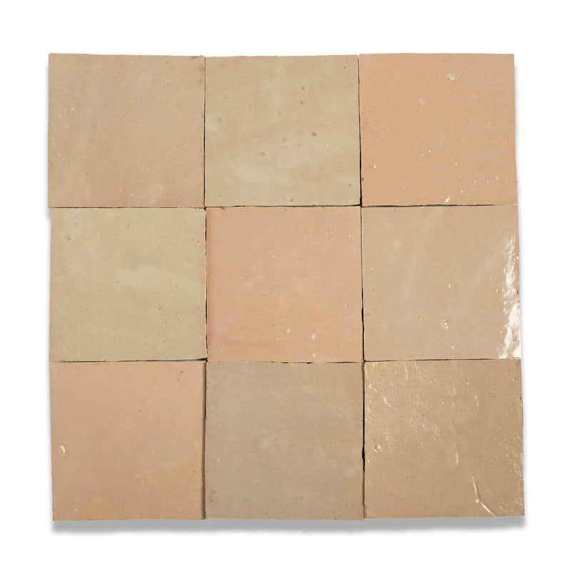 Sand Dune Zellige Tile - 4x4 Square