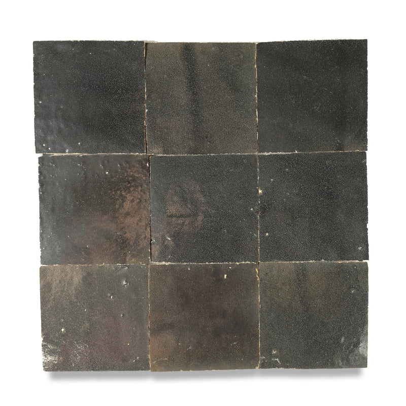 Bedouin Gray Zellige Tile - 4x4 Square