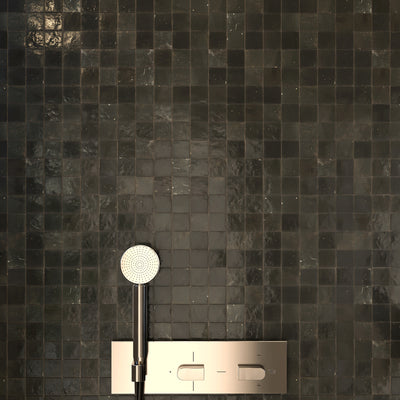 Bedouin Gray Zellige Tile - 2x2 Mosaic