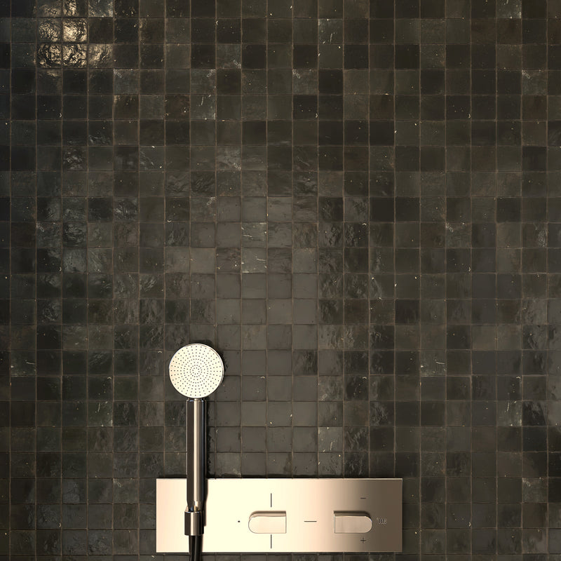 Bedouin Gray Zellige Tile - 2x2 Mosaic