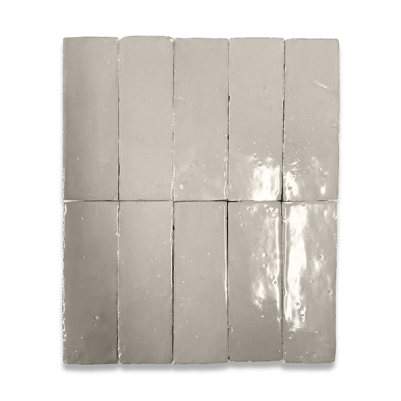 Velvet Gray Zellige Tile - 2x6 Bejmat