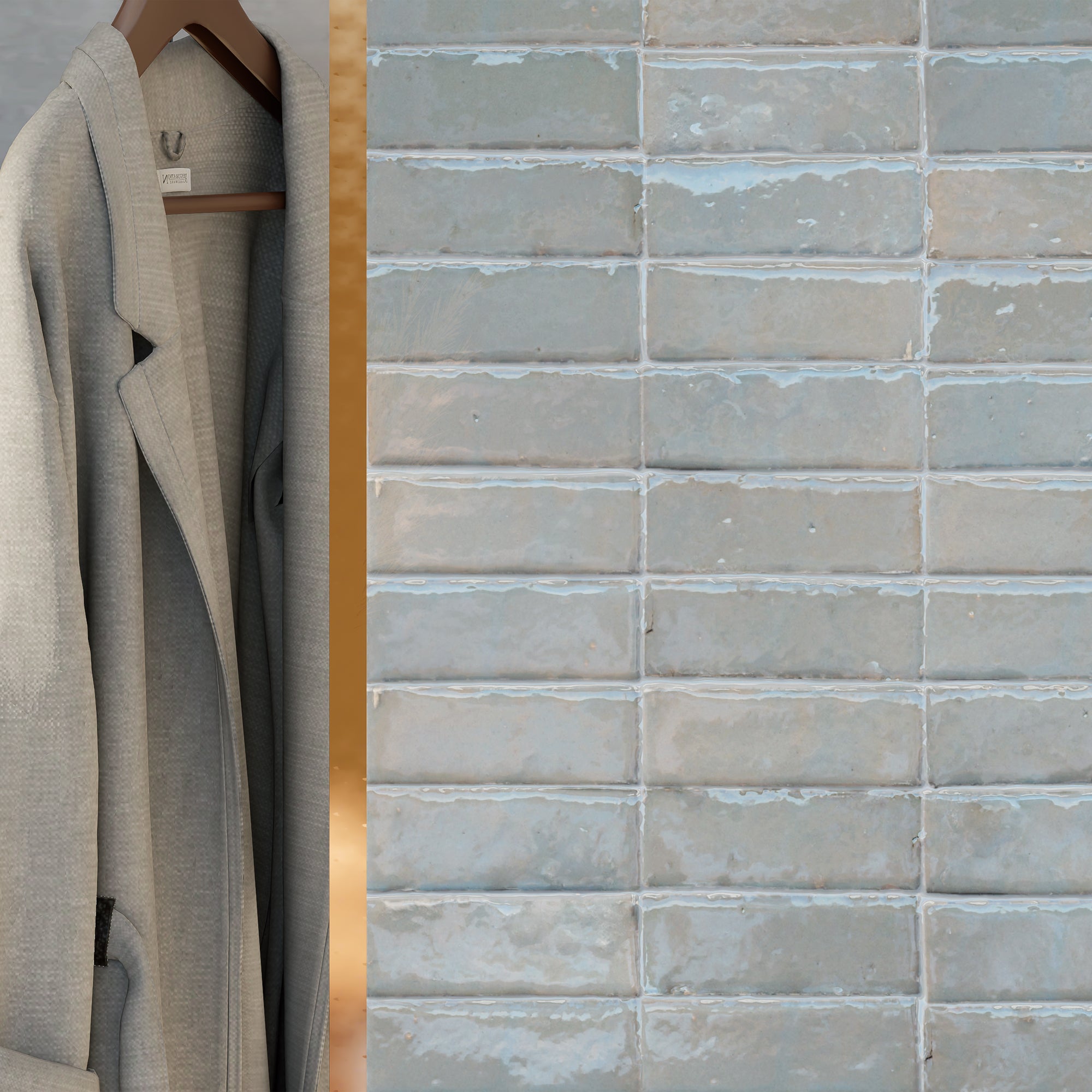 Mirage Blue Zellige Tile 2x6 Bejmat | Elegant Moroccan Tiles