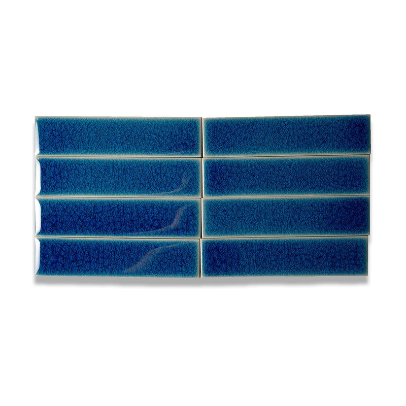 Crystal Navy | 2” x 8" Glaze Tile