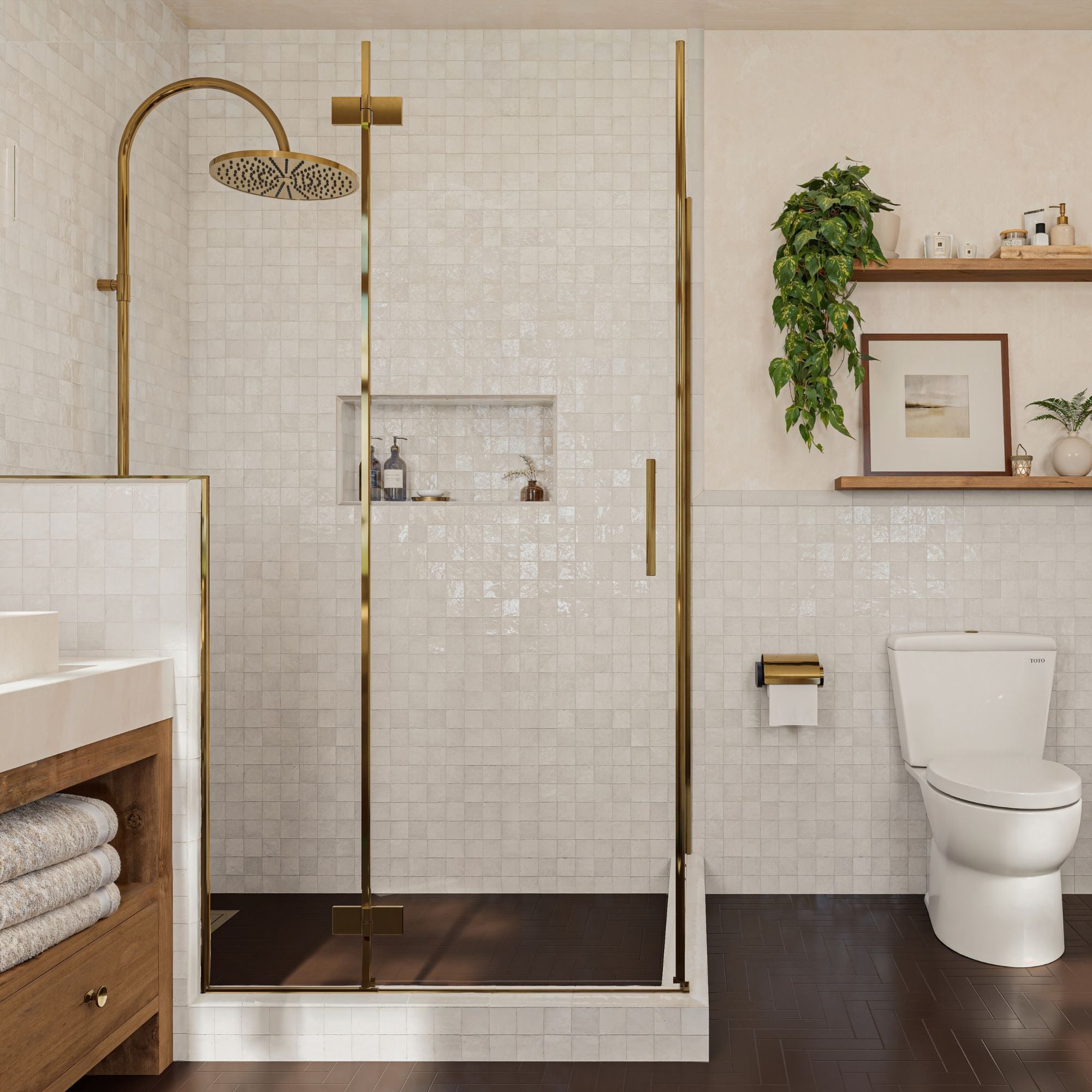 Soft White Zellige Tile: Shop 2x2 Mosaic Design Today – LiLi Tile