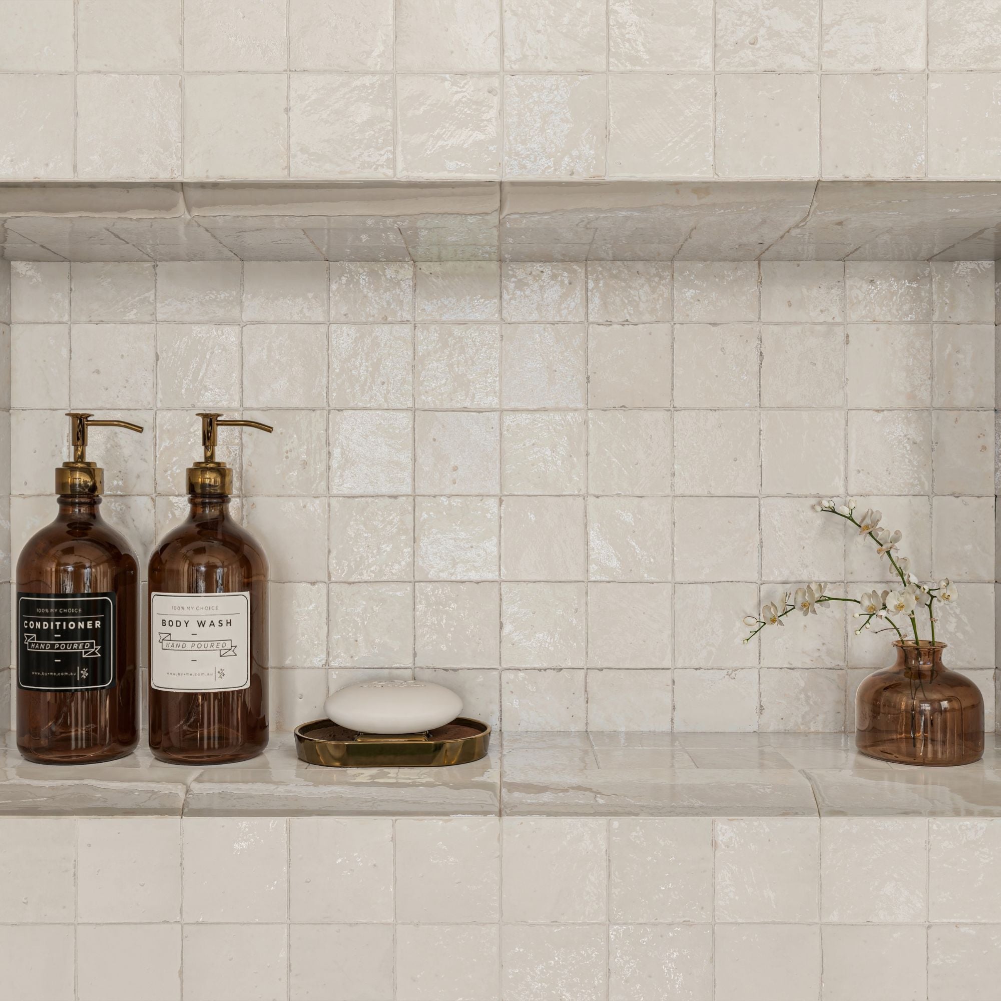 Soft White Zellige Tile: Shop 2x2 Mosaic Design Today – LiLi Tile