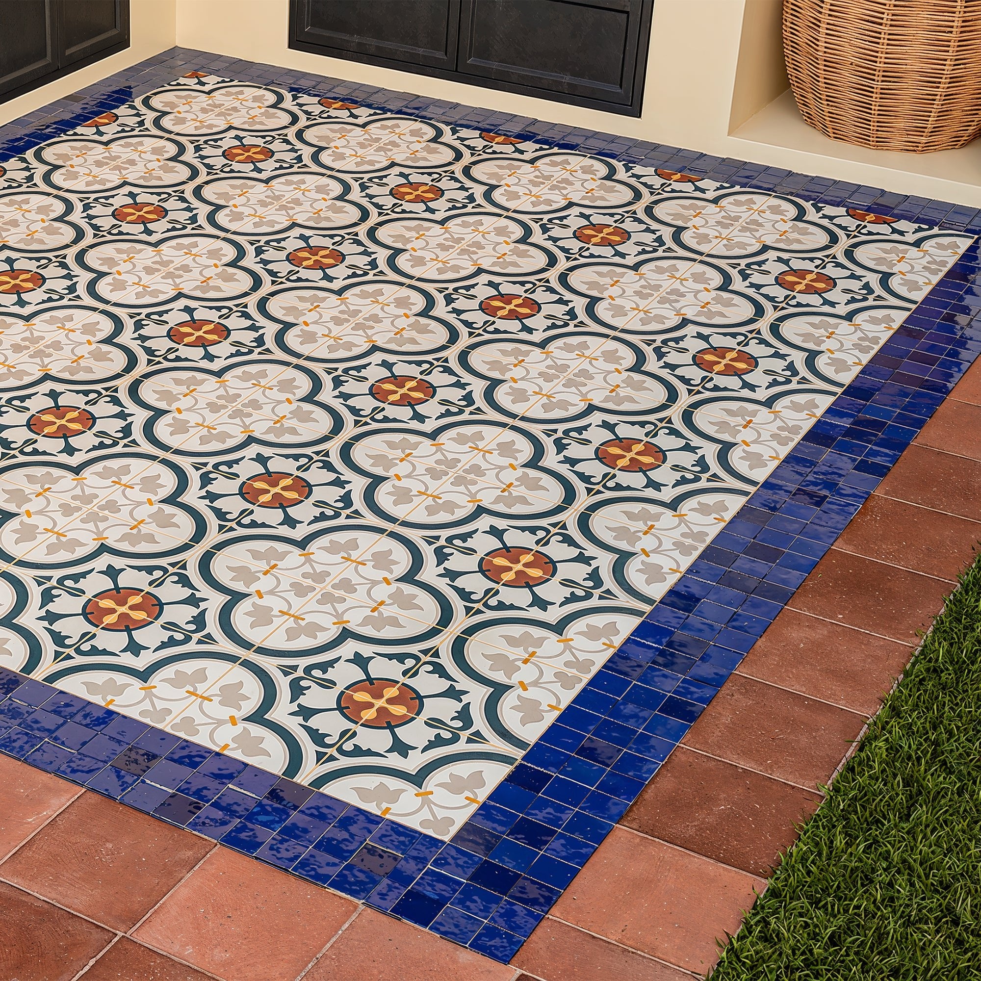 Berber Blue Zellige Tile - 2x2 Mosaic – LiLi Tile