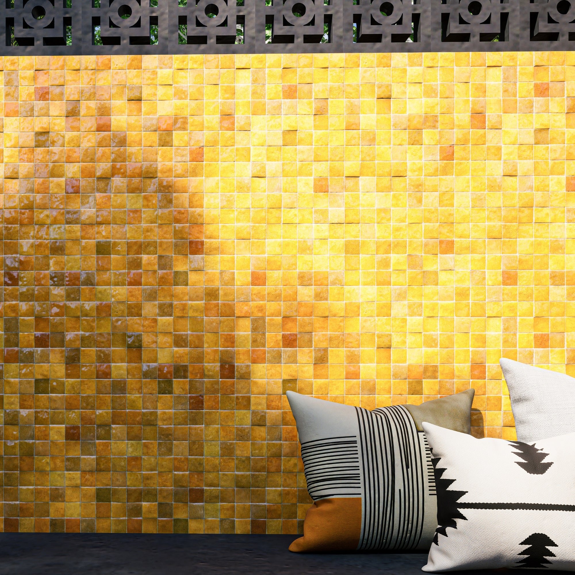 Kasbah Camel Zellige Tile 2x2 Mosaic: Moroccan Style – LiLi Tile