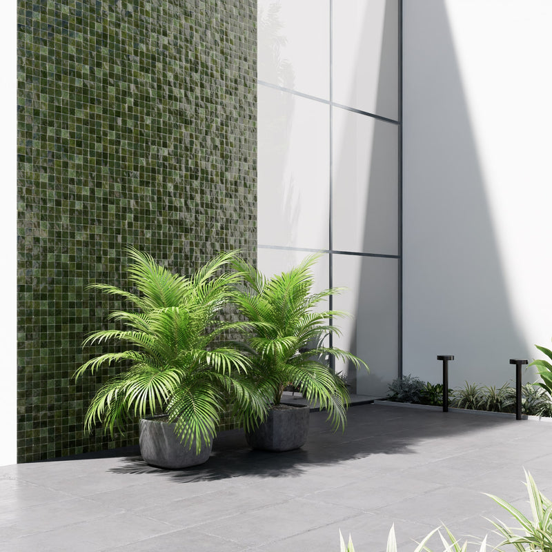 Olive Green Zellige Tile - 2x2 Mosaic
