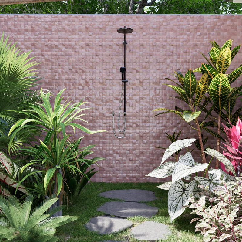 Rabat Rose Zellige Tile - 2x2 Mosaic