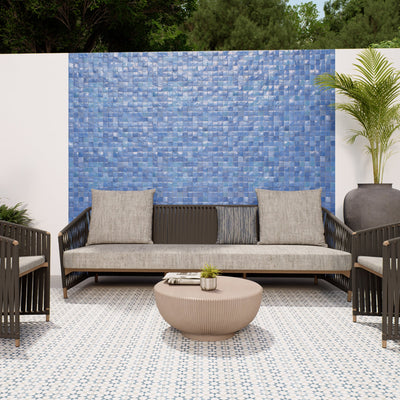 Sapphire Blue Zellige Tile - 2x2 Mosaic
