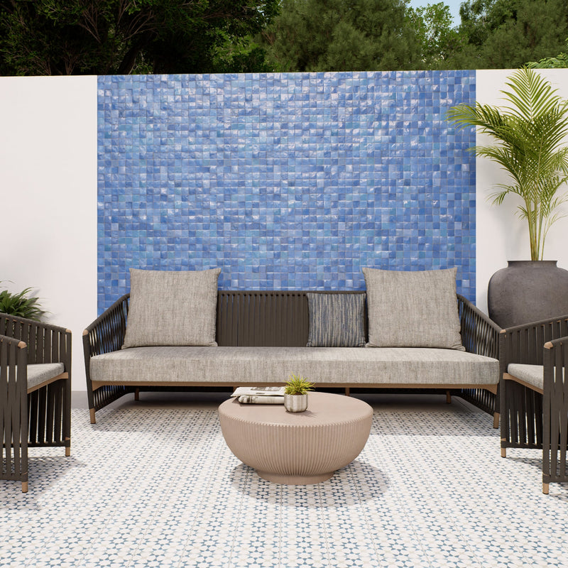 Sapphire Blue Zellige Tile - 2x2 Mosaic