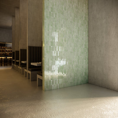 Sage Dust Zellige Tile - 2x6 Bejmat
