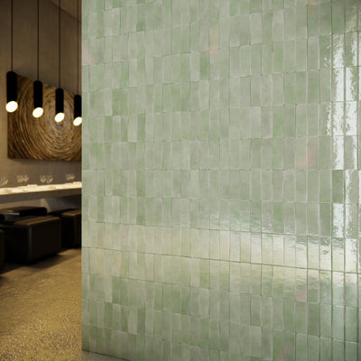 Sage Dust Zellige Tile - 2x6 Bejmat