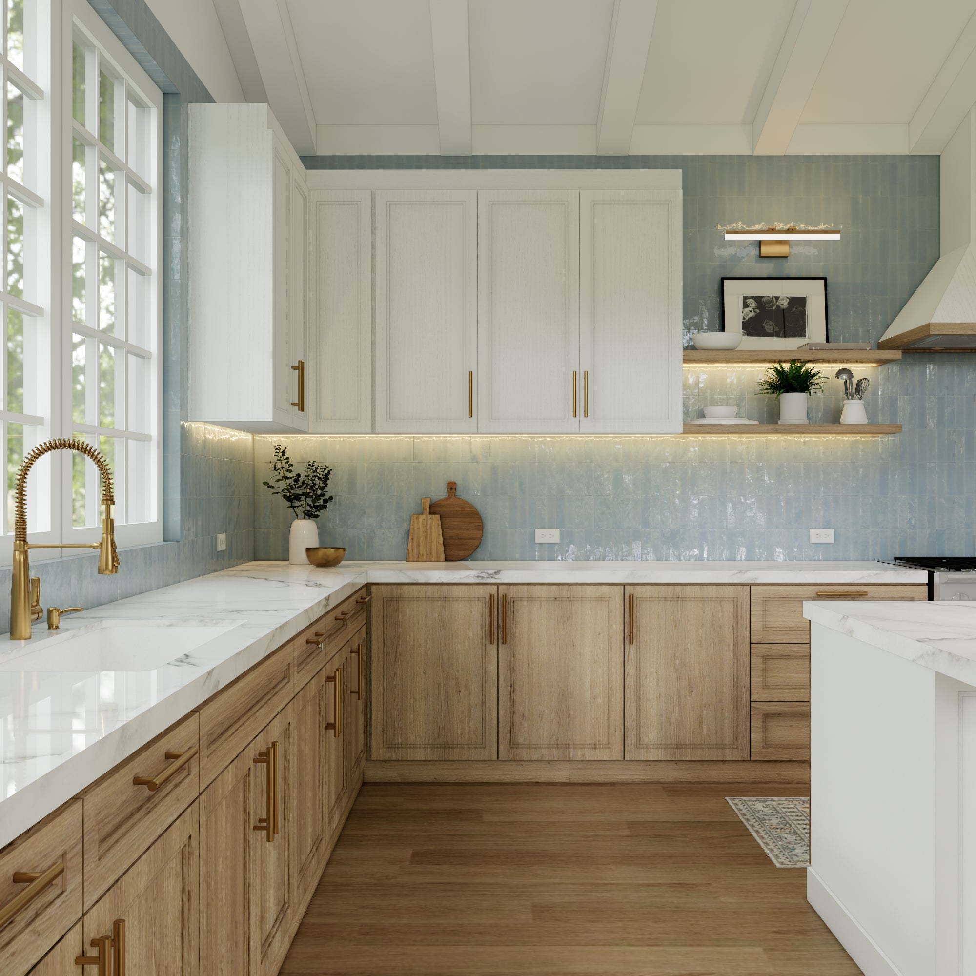 Mirage Blue Zellige Tile 2x6 Bejmat | Elegant Moroccan Tiles