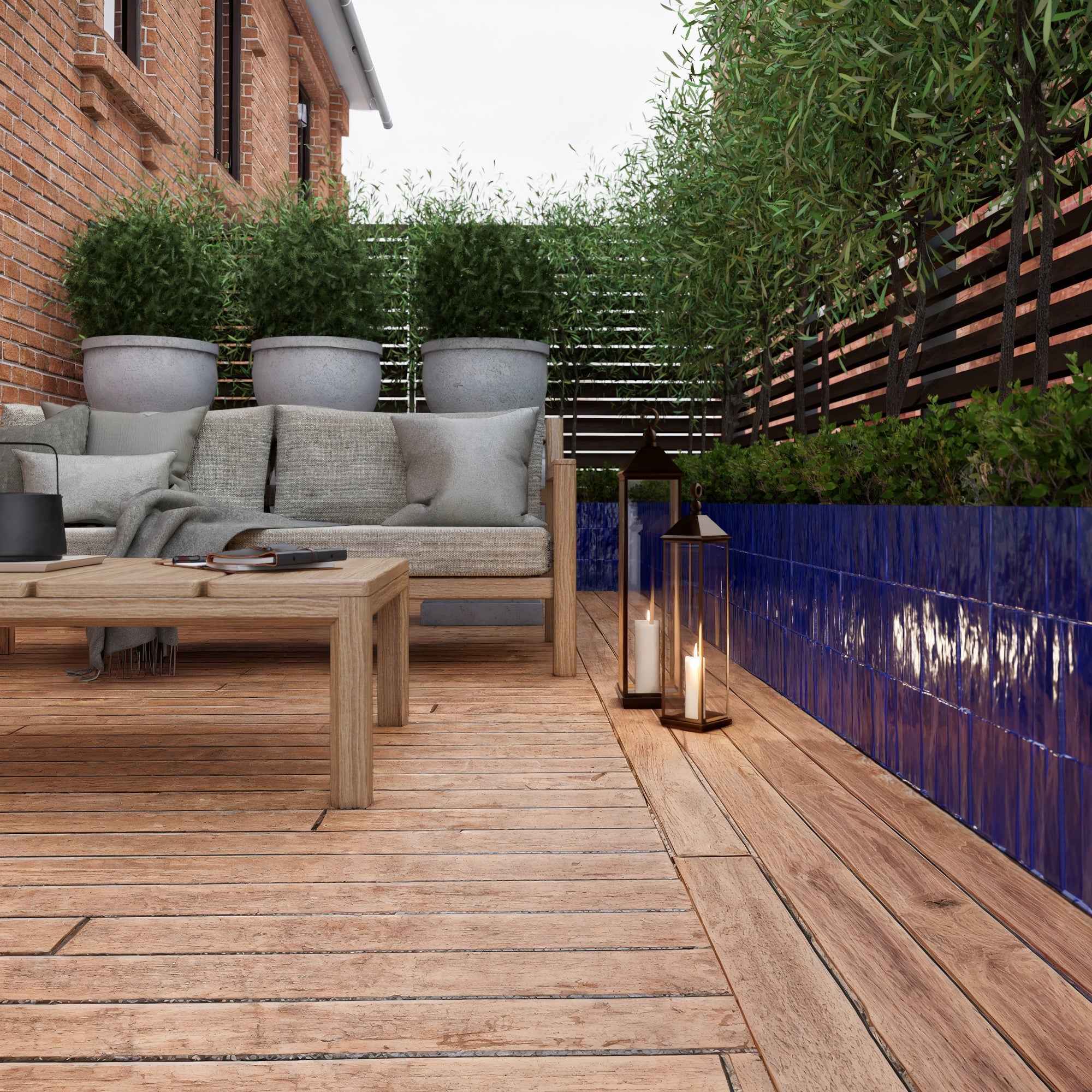 ユベール・ロベール Berber Blue Zellige Tile - 2x6 Bejmat – LiLi Tile