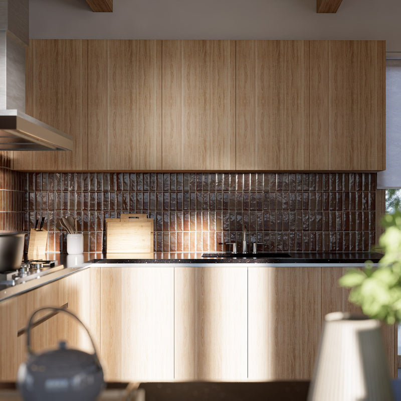 Aubergine Zellige Tile - 2x6 Bejmat