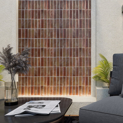 Aubergine Zellige Tile - 2x6 Bejmat