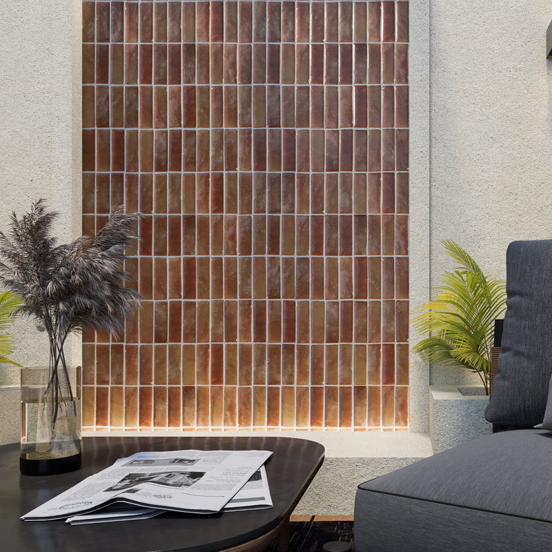 Aubergine Zellige Tile - 2x6 Bejmat