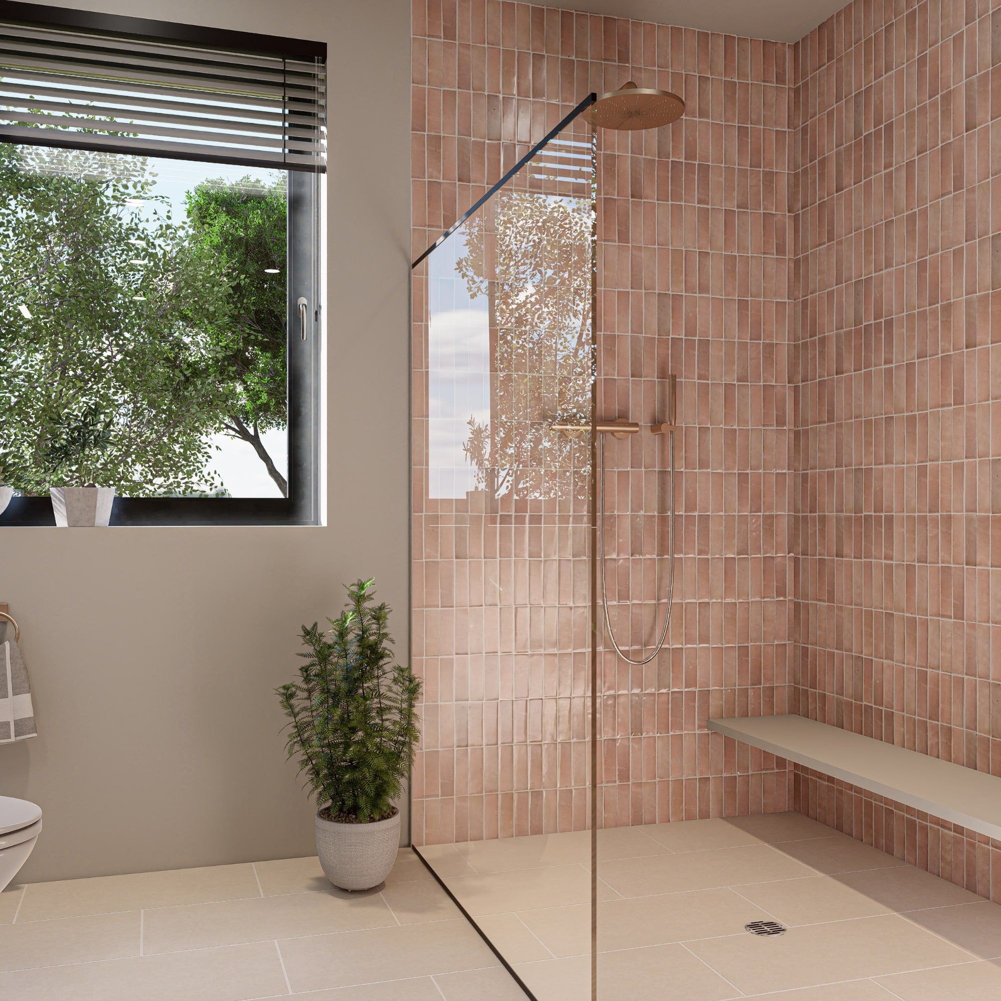 Desert Rose Zellige Tile 2x6 Bejmat – Elegant Moroccan Tiles