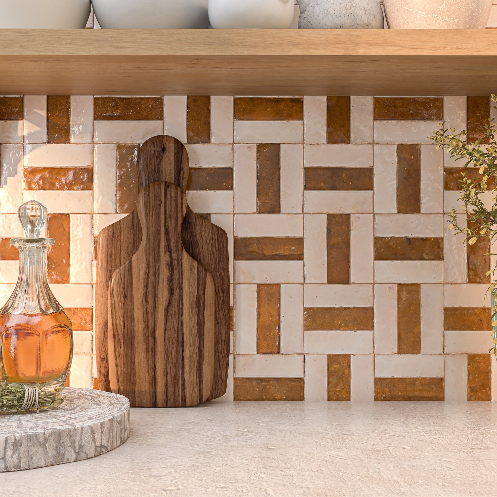 Linen Beige Zellige Tile 2x6 Bejmat: Classic Style Option – LiLi Tile