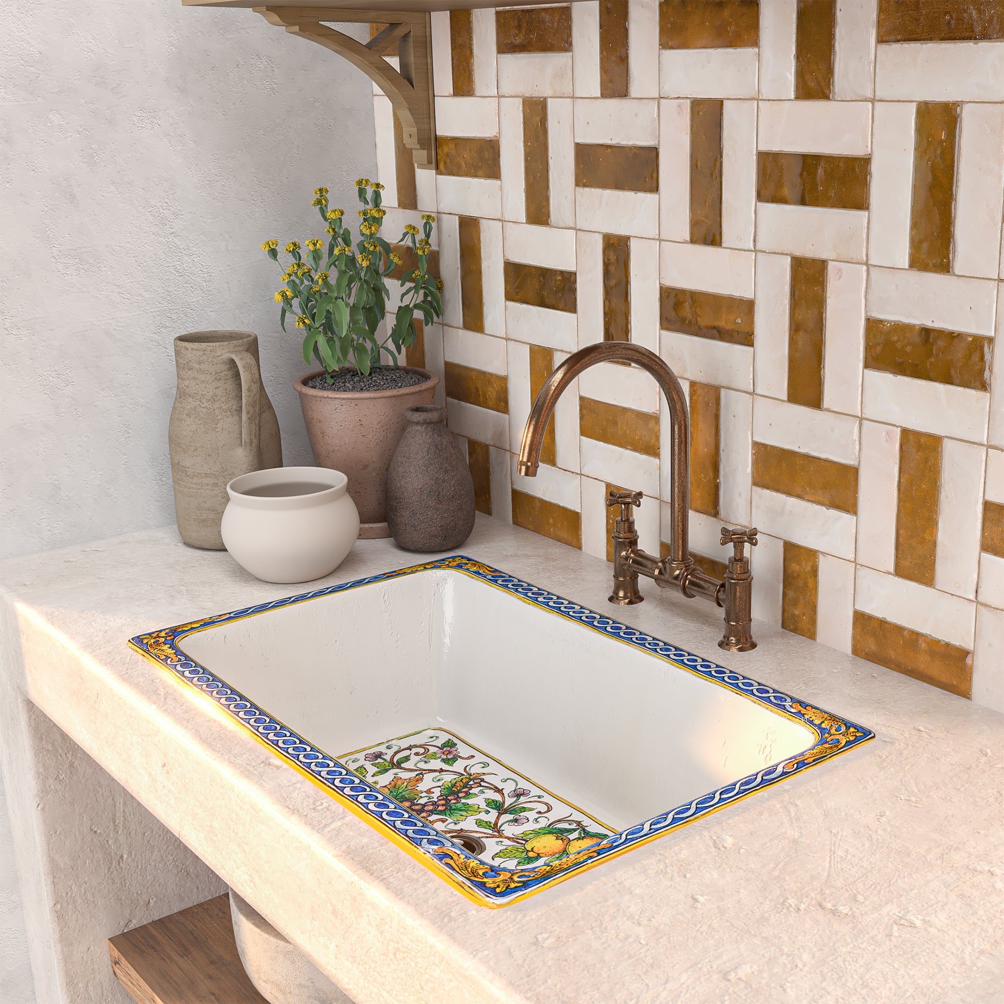 Linen Beige Zellige Tile 2x6 Bejmat: Classic Style Option – LiLi Tile