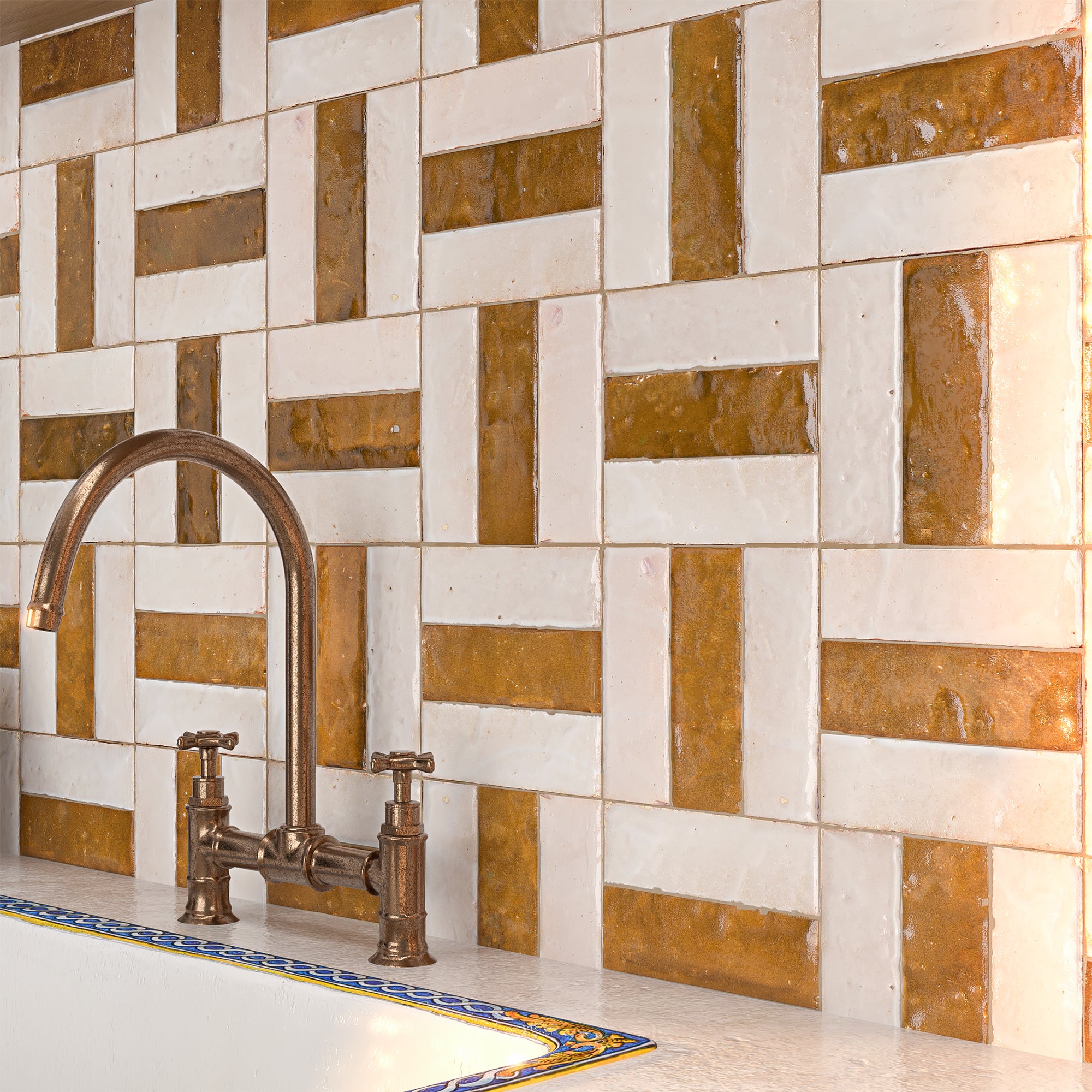 Linen Beige Zellige Tile 2x6 Bejmat: Classic Style Option – LiLi Tile