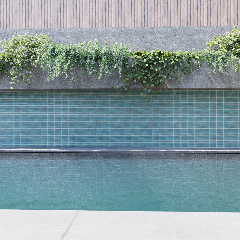 Oasis Blue Zellige Tile - 2x6 Bejmat